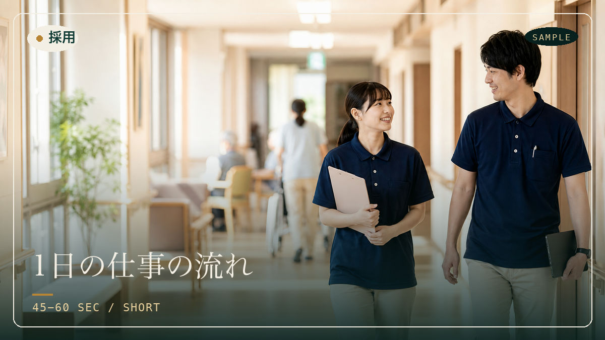 採用ショートセットの制作イメージ